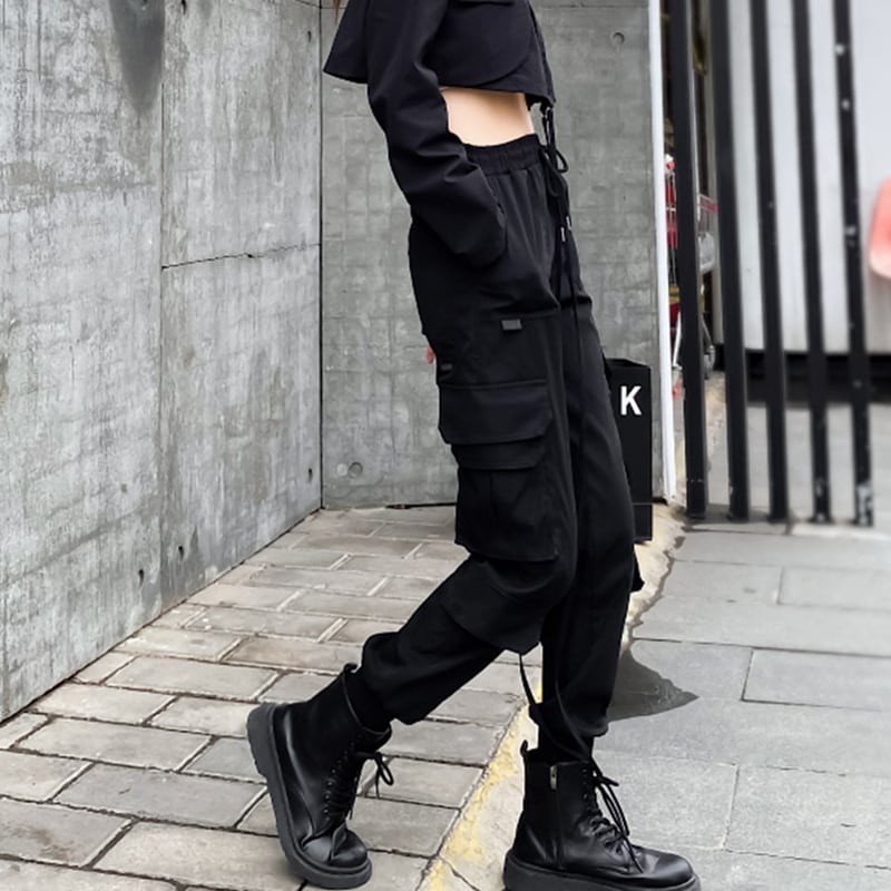 [MEITAO Series] ★Casual Pants★ Bottoms Black Autumn clothes Easy to match, slimming, stylish