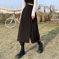 Load image into Gallery viewer, [Modern People Series]★Culotte Skirt★ Fake Layered Harajuku Style Plain Black Black SM Fashion
