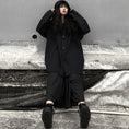 Load image into Gallery viewer, [Miyakoya Series] ★Outerwear★ Hooded, loose, easy to match, black, black, one size fits most, slimming
