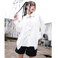 Load image into Gallery viewer, [Kokaisha --- Abnormalism Series] ★China style shirt★ 2color tops fake layered black white
