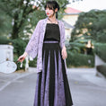 Load image into Gallery viewer, [Kokaisha --- Bamboo Series] ★China-style happi coat★ Thin outerwear Sun protection chiffon Original Purple
