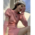 Load image into Gallery viewer, [SHIJI series]★Knit dress★ 4color Christmas cute New Year date wine red beige black pink
