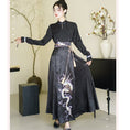 Load image into Gallery viewer, [BAIRIMENG Series]★Chinese style skirt★ Skirt Bottoms Hanfu skirt Black Black
