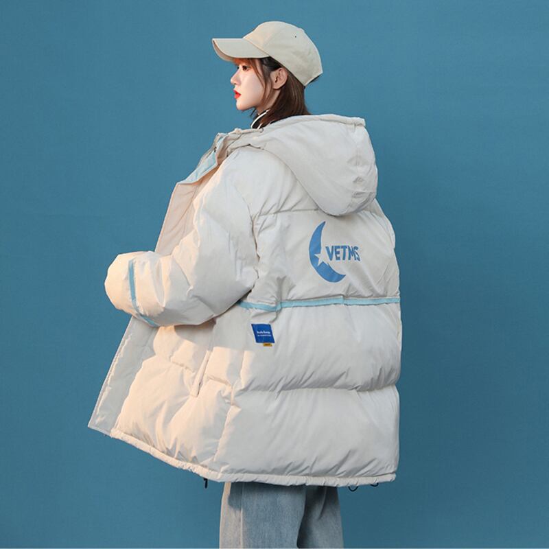 [Morimoto Series] ★Winter Coat★ Cotton Coat 2color Thick Warm Unisex Men's Cold Protection Beige Blue