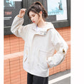 Load image into Gallery viewer, [QIZHI Series]★Jacket★ 3color Outer Panda with Hat Cute Casual Black Beige Blue
