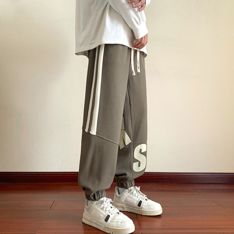 [DUFENG Series] ★Casual Pants★ 3color Bottoms Trousers Unisex Men's Alphabet Slimming Fashion