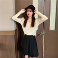 Load image into Gallery viewer, [Koshinke Series]★China style tops★Sexy knit tops 3color slimming bubble sleeve plain color easy to match
