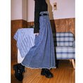 Load image into Gallery viewer, [Kokaisha --- Dream Girl Series] ★Denim skirt★ Bottoms Long skirt Easy to match Blue Blue
