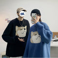 Load image into Gallery viewer, [Emeisa Series] ★Sweater★ 3color Knit Tops Unisex Men's Dog Animal Black Gray Blue
