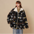 Load image into Gallery viewer, [Aya Series] ★Coat★ 2color outerwear, can be worn on both sides, unisex, men's, cute, black, white, cartoon
