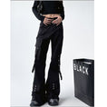 Load image into Gallery viewer, [MUYUZI Series] ★Casual Pants★ Bottoms Trousers Fashion Slimming Black Designed Cool
