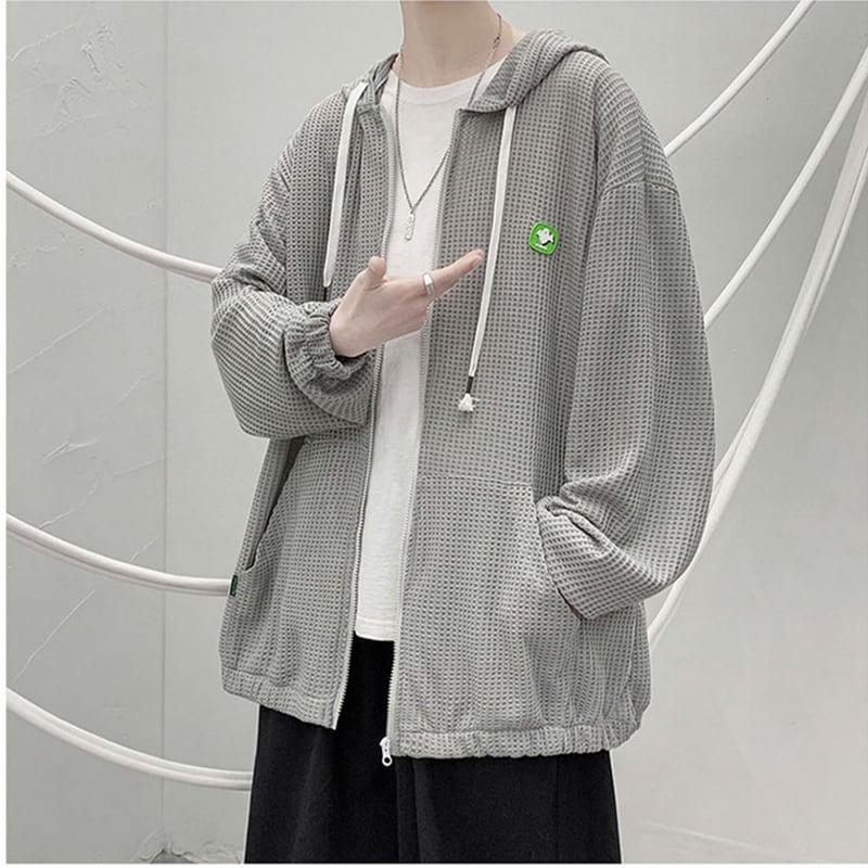 [MUCHUAN series] ★Thin jacket★ 4color outerwear unisex men's green black white gray