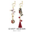 Load image into Gallery viewer, [CIVET Series]★China style earring★2 types of earrings or earrings, women's accessories, present, asymmetrical, unique
