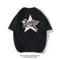 Load image into Gallery viewer, [BIGEMAN Series]★T-shirt★ Tops 2color Unisex Men's Large Size Star Casual Black White
