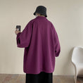 Load image into Gallery viewer, [BIGEMAN Series]★Jacket★ 2color outerwear unisex men's black purple simple black purple
