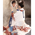 Load image into Gallery viewer, [Dust smoke cloud dream---Biwa song series]★China style happi coat★Long length loose outerwear thin cute improved Hanfu SML print
