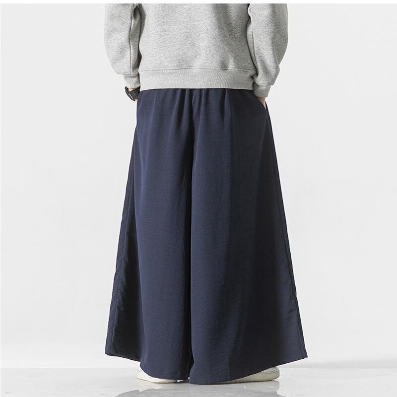 [Small Trouble Series]★China Style Pants★ 4color Bottoms Unisex Men's Large Size Gaucho Pants