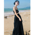 Load image into Gallery viewer, [Daiseiryusu Series] ★Pants★ Bottoms Casual Pants Black Black High Waist Slimming Plain
