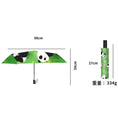 Load image into Gallery viewer, [QIANYU Series] ★Umbrella★ Rain & Sunny Dual Use Manual Panda Rainy Season Rainproof Soup Small Sun Protection UV Protection Green Green
