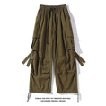 Load image into Gallery viewer, [BIGEMAN Series] ★Casual Pants★ 2color Bottoms Pants Unisex Men's Large Size Elastic Waist Black Khaki Green
