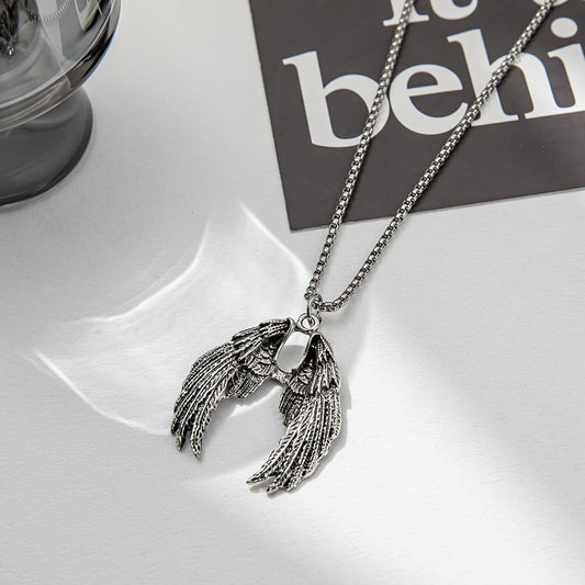 [CHENYUAN Series] ★Necklace★ Accessories Unisex Men's Wings Easy to match Cool