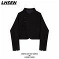 Load image into Gallery viewer, [LHSEN Series] ★China style outerwear★ Short length Easy to match with design SML Improves temperament Black
