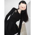 Load image into Gallery viewer, [JIFEI Series] ★Dress★ Switching, Simple, Long Length, Cute, Slimming, Designed, Date, Commuting
