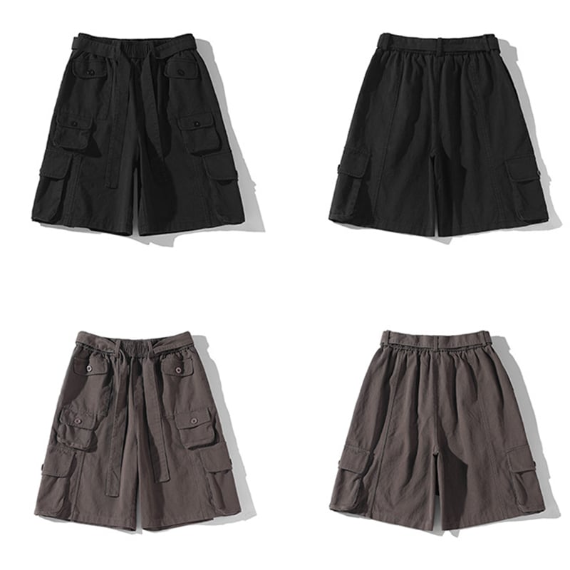 [BIGEMAN Series] ★Shorts★ 2color Bottoms Short Length Pants Unisex Men's Large Size Casual Retro