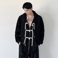 Load image into Gallery viewer, [Illustrated series] ★China style outerwear★ Parka unisex men's China button spring clothes black white
