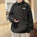 Load image into Gallery viewer, [PPG Series]★Sweater★ 2color Tops Unisex Men's Brown Black White Casual
