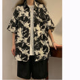 Load image into Gallery viewer, [Fujiiman Series] ★Floral pattern shirt★ 2color tops, unisex, men's Aloha shirt, summer clothes, Hawaii, easy to match
