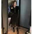 Load image into Gallery viewer, [ZUOXIAOJIE series]★Setup, single item order★ Tops or skirts, slimming, cheap, cute, black, black
