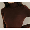 Load image into Gallery viewer, [Fumi Series]★Knit dress★ 2color long length commuting date office OL high neck slim
