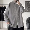 Load image into Gallery viewer, [BIGEMAN Series]★Shirt★ Tops 7color Unisex Men's Large Size Long Sleeve Shirt Plain Easy to Match
