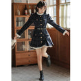 Load image into Gallery viewer, [MEIYI Series] ★One Piece★ Women's Short Length Plaid Pattern Commuting Date Office Lady Navy Improves Temperament
