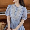 Load image into Gallery viewer, [Kasa Castle Series] ★One Piece★ Dress Sweet Cute Commuting Wedding Date Summer Clothes Blue Blue
