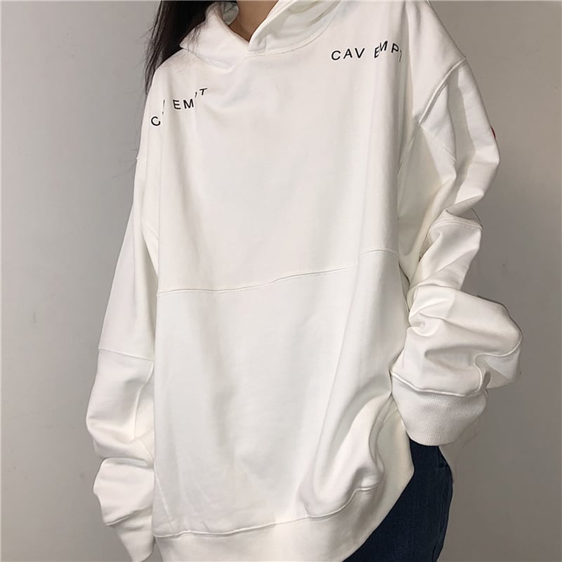 [Gan Corporal Series] ★Parker★ Tops Unisex Fleece lining or normal type Casual White White