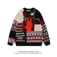 Load image into Gallery viewer, [Satoru Series]★Sweater★ 2color Tops Christmas New Year Unisex Men's Red Black Retro Easy to match
