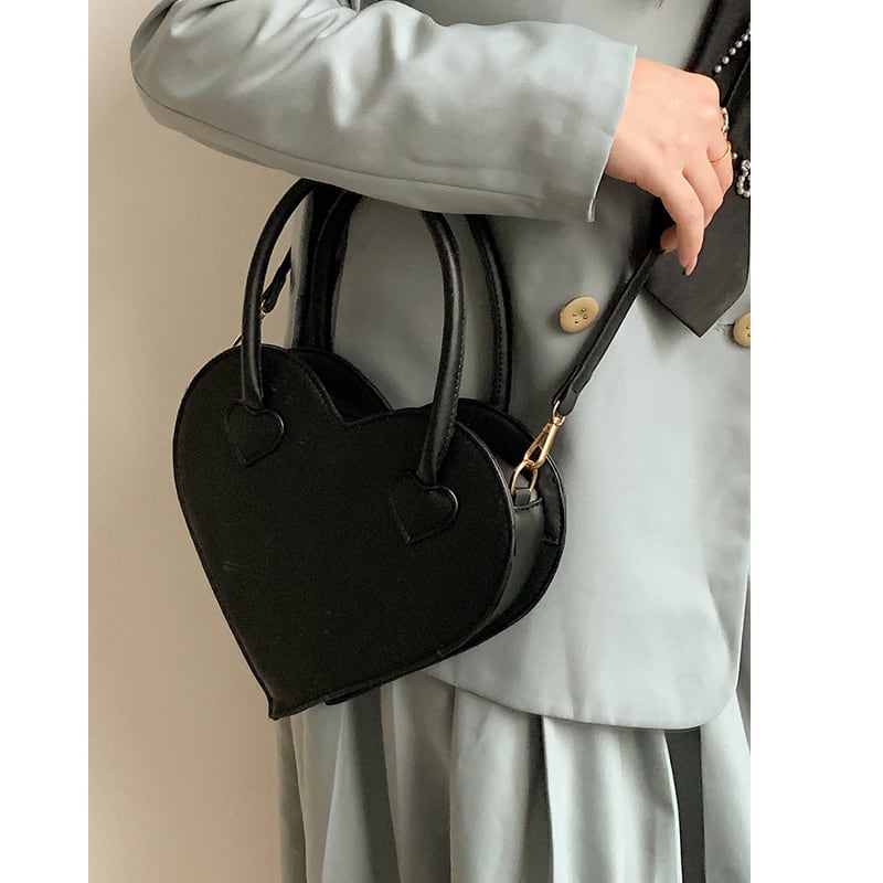 [XIUXIU Series] ★Shoulder bag★ Hand-held shoulder bag for women, black, black hat, cute, easy to match