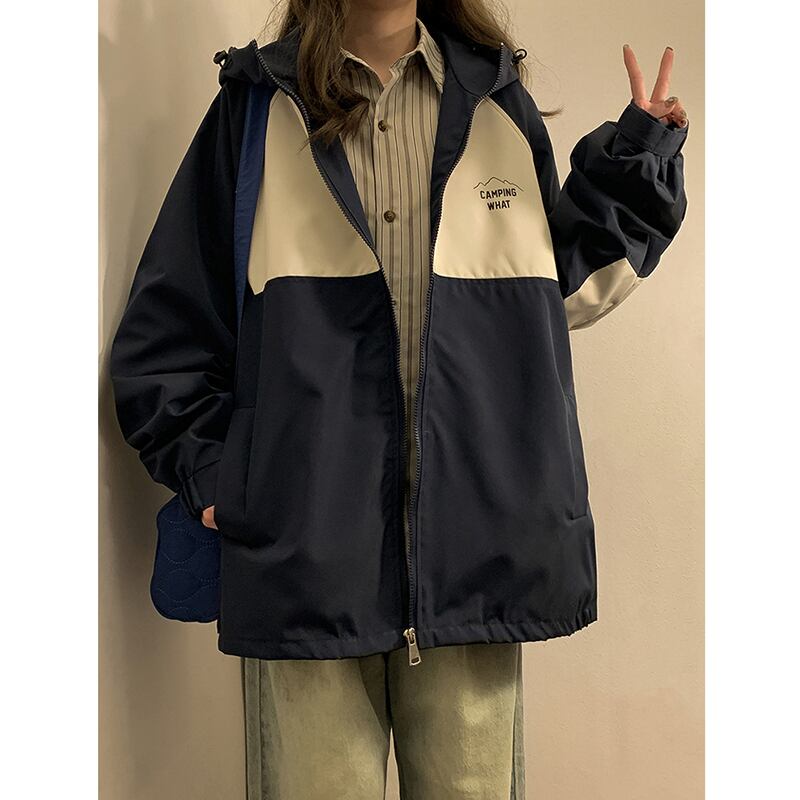 [SENSU Series]★Jacket★ 3color outerwear unisex men's color scheme beige green navy casual