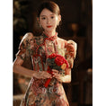 Load image into Gallery viewer, [DUZI Series]★Improved Chinese dress★ Chinese style dress, floral pattern, party dress, coming-of-age ceremony dress, photography
