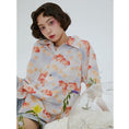 Load image into Gallery viewer, [Yangji Great Dream Series]★China style shirt★ Tops Goldfish print short sleeve shirt Cute cool summer clothes
