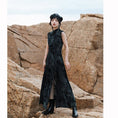 Load image into Gallery viewer, [Da Qinglong Shu Series] ★China-style dress★ Improved cheongsam dress lace-up slit
