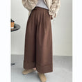 Load image into Gallery viewer, [Tenkawa Series] ★Casual Pants★ 3color Pants Bottoms Plain Simple Easy to Match Coffee Color Khaki Brown Navy
