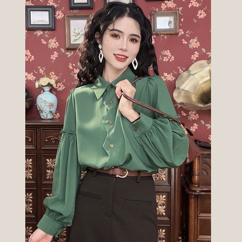 [Misslin Fashion Series]★Setup Single item order★ Shirt or skirt Green with design