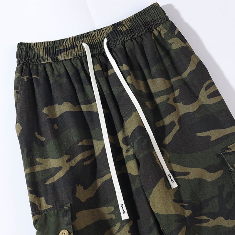 [BIGEMAN Series] ★Casual Pants★ Bottoms Pants Unisex Men's Large Size Camouflage Print