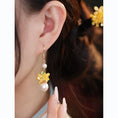 Load image into Gallery viewer, [Ma series] ★China style earrings★ 2 types available to choose from Earrings Pair Women's Yellow Yellow
