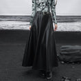 Load image into Gallery viewer, [Daiseiryusu Series]★Skirt★ PU Bottoms Long Length Plain High Waist Black Easy to match
