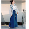 Load image into Gallery viewer, [Haruyama Mokugo Series] ★Chinese style pants★ Improved Chinese clothing, plain, everyday wear, Chinese clothing, blue, blue, easy to match
