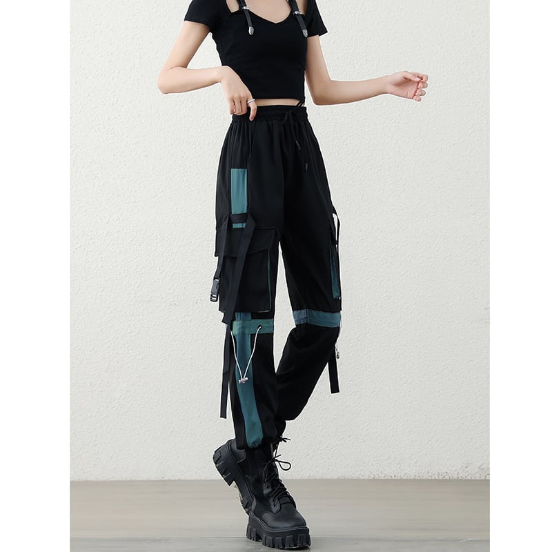 [AZE Series] ★Casual Pants★ 2color Bottoms Black Autumn clothes Easy to match, slimming, unique